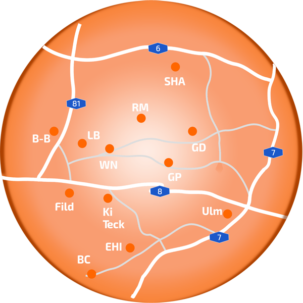 Sotec-mobil - Gebiet SÜD-WEST